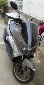 ヤマハ バイク NMAX 鍵を閉じ込めた 中城村