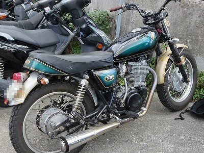 ヤマハ　バイク　SR400　鍵無くした　紛失鍵作製（宜野湾市）