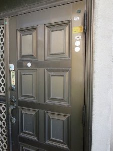 玄関ドア トーヨーサッシ ロイヤル BEST 鍵を作製 西原町
