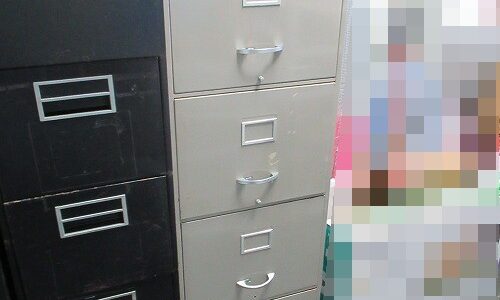 キャビネット　Kurogane　クロガネ　鍵がないので出張作製　北谷町