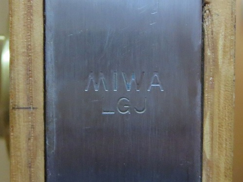 フロント刻印　MIWA　LGJ